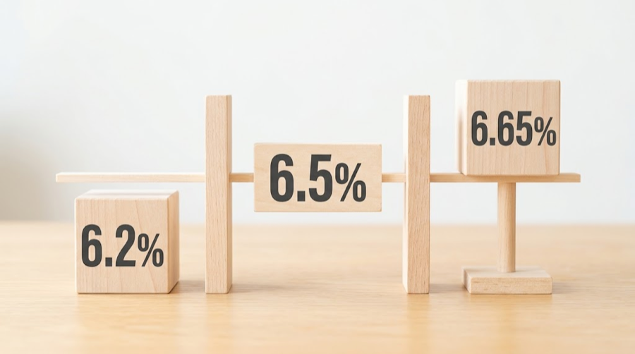 資料上の6.2%が最終的に6.65%になったことを示す図