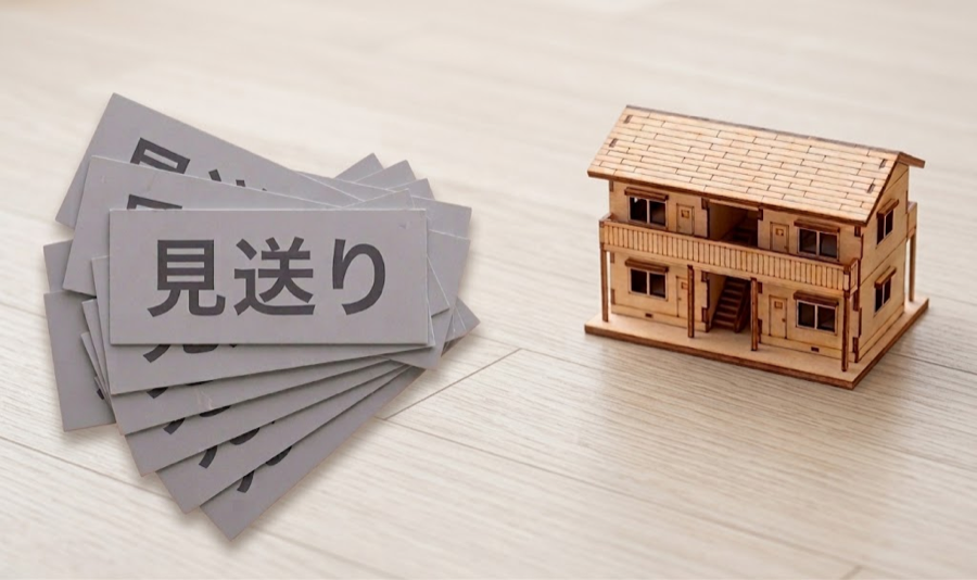 見送りが積み重なった先に残った1棟のイメージ